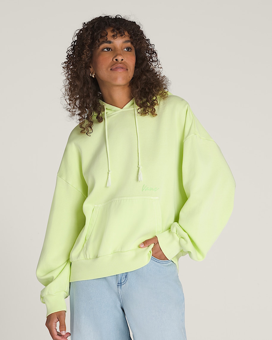 Retro Pullover Hoodie VANS Shadow Lime Green HERO