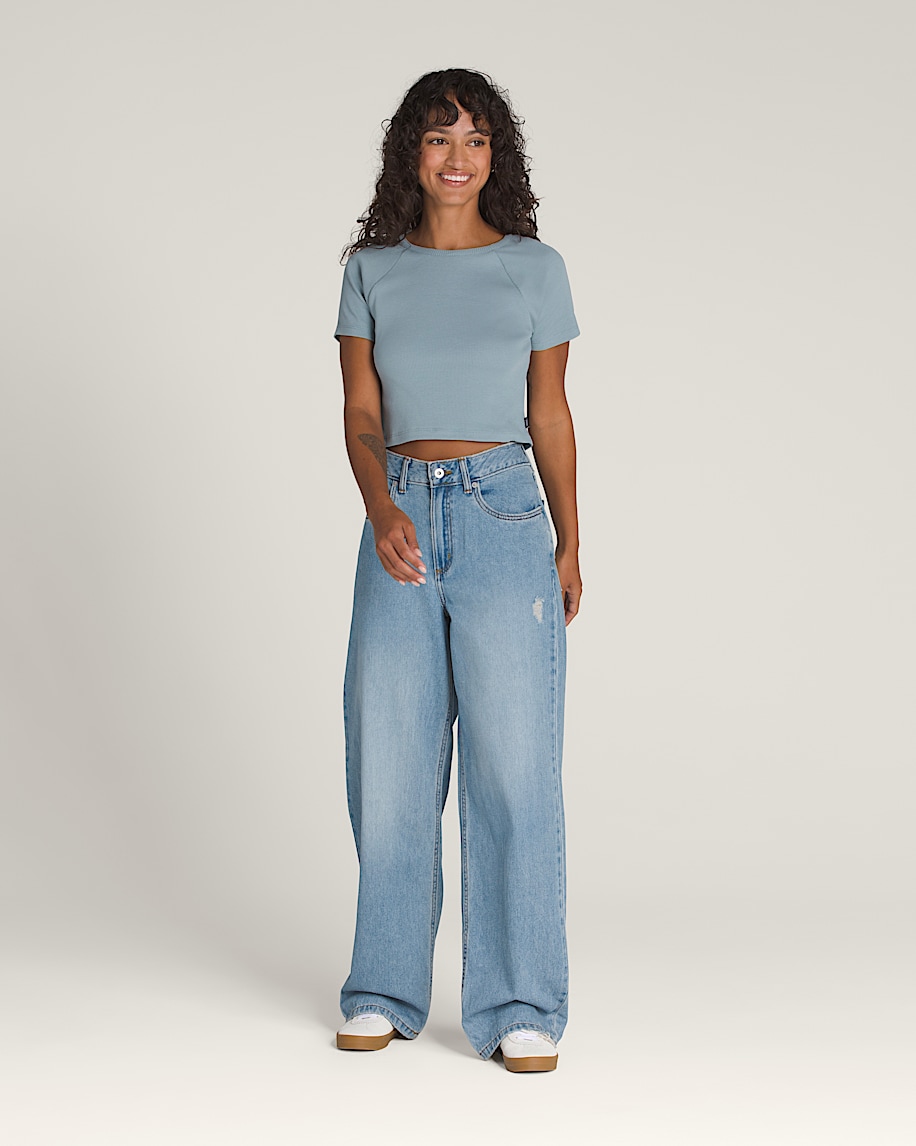 Sirelle 5 Pocket Denim Puddle Pants - 3