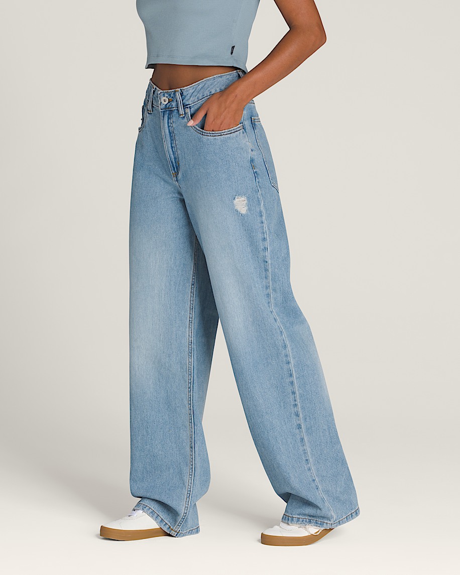 Sirelle 5 Pocket Denim Puddle Pants - 5