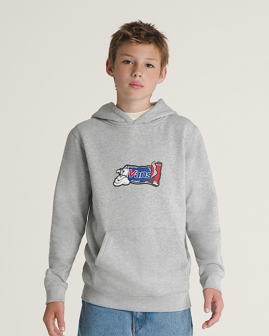 Kids Fresh Pullover Hoodie VANS Heather Grey HERO