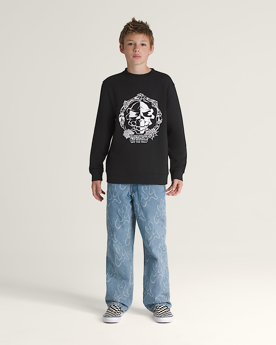 Kids Mister Sinister Crew Sweatshirt VANS Black ALT2