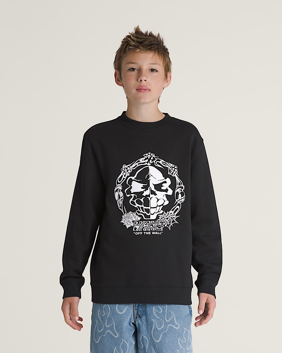 Kids Mister Sinister Crew Sweatshirt VANS Black HERO