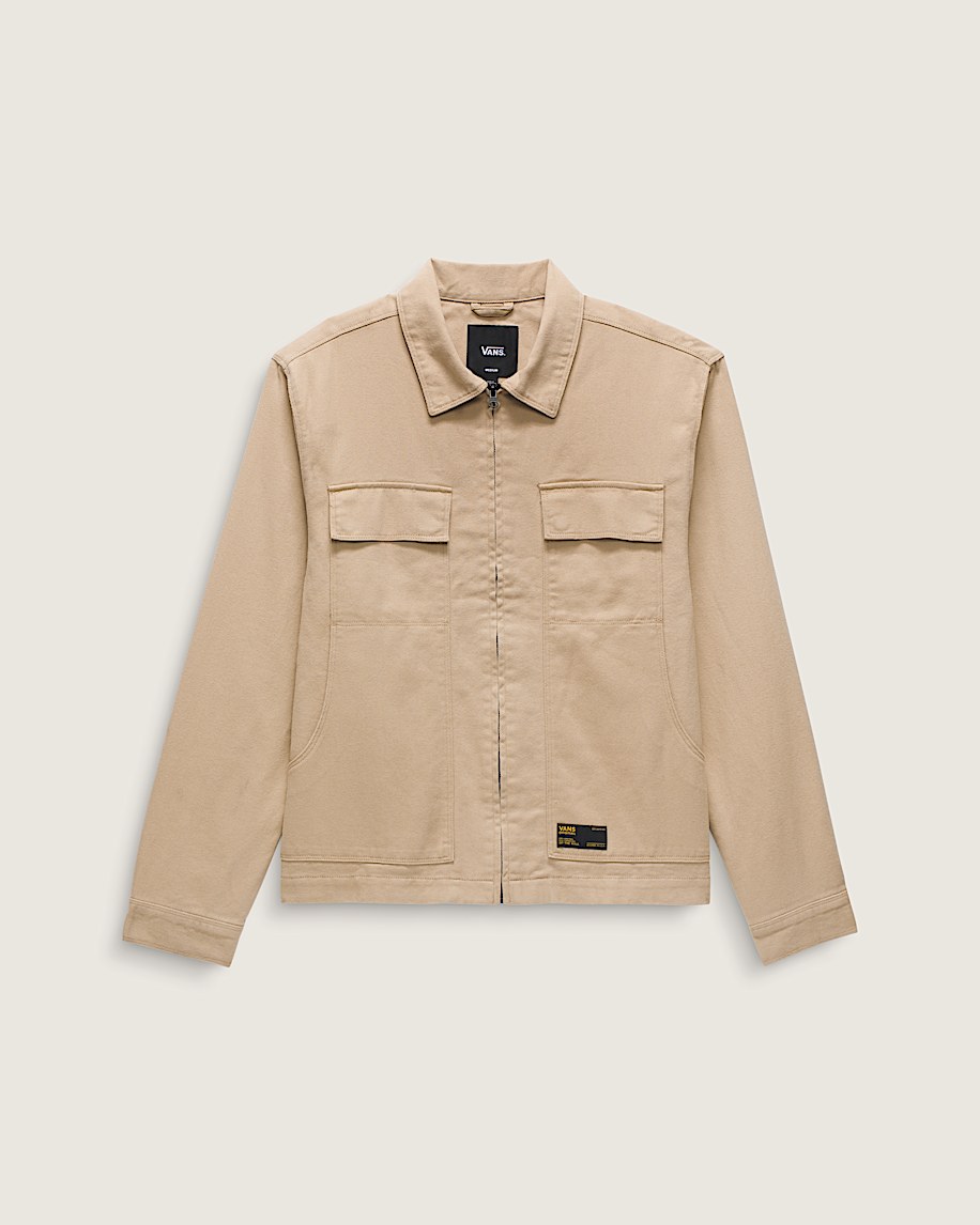 McAvoy Zip Station Jacket VANS Incense Tan Brown ALT4
