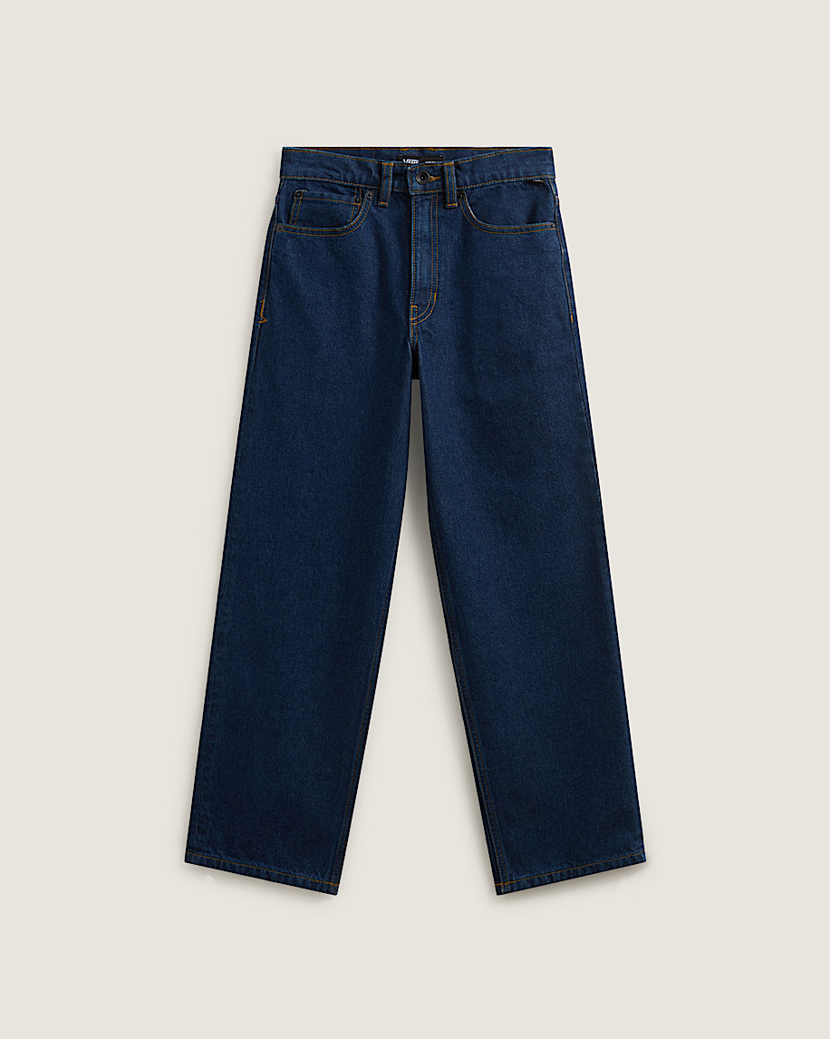 Kids Check5 Loose Denim Pants VANS Midnight Blue HERO