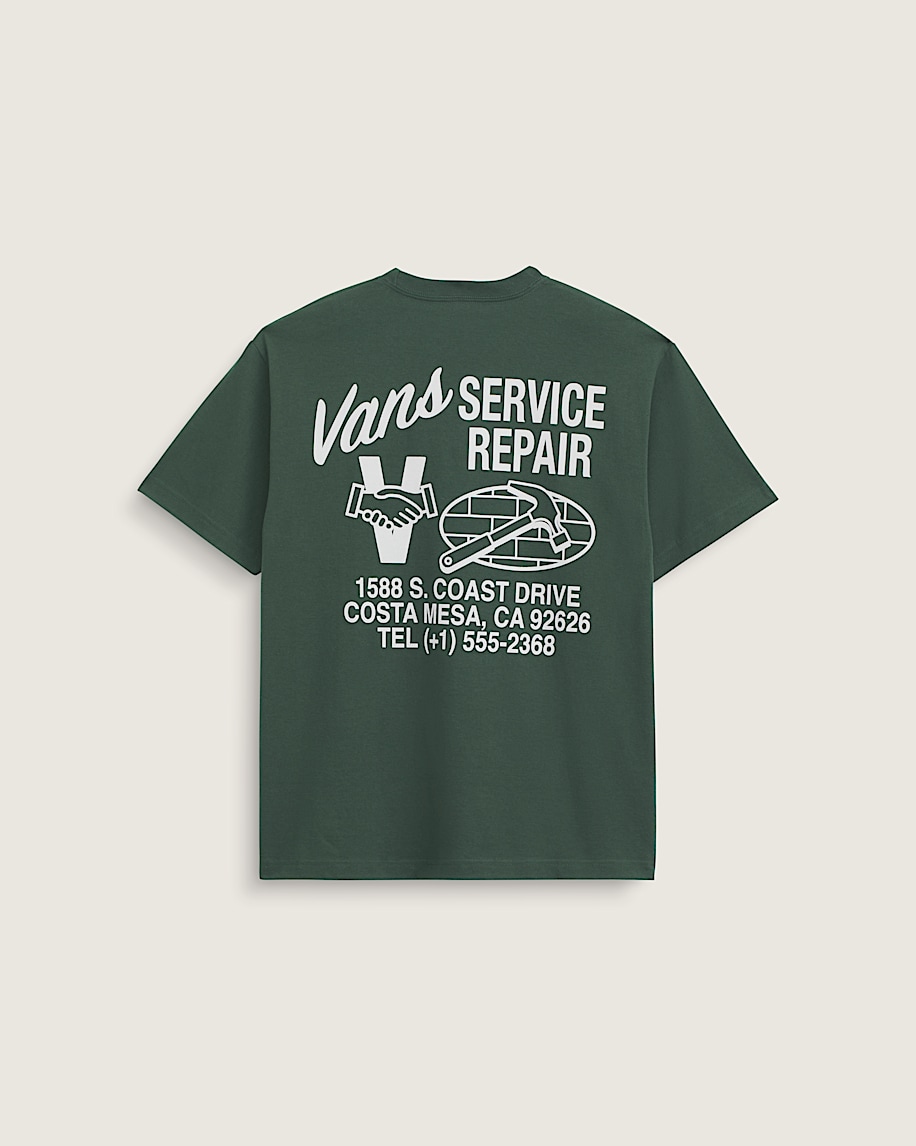 Service Repair TShirt VANS Dried Kelp Green HERO