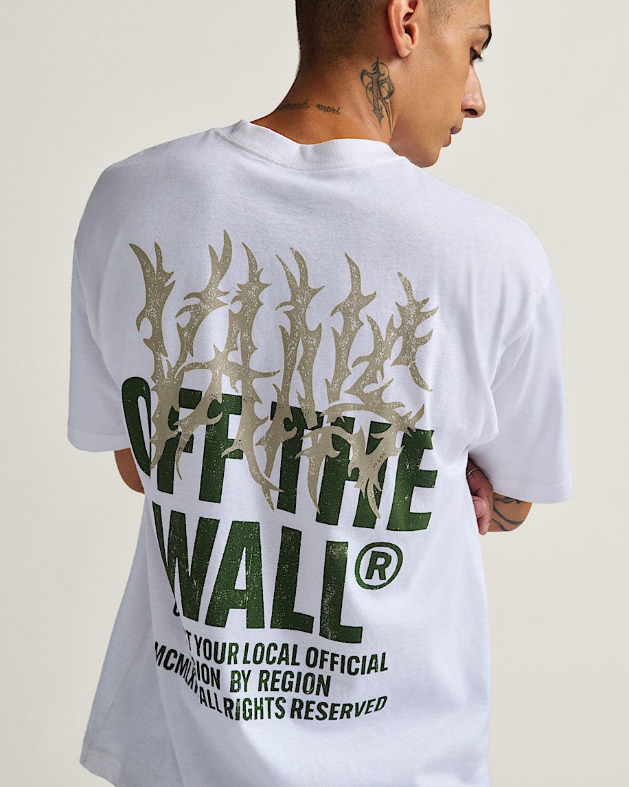 Metal Wall TShirt VANS White ALT2