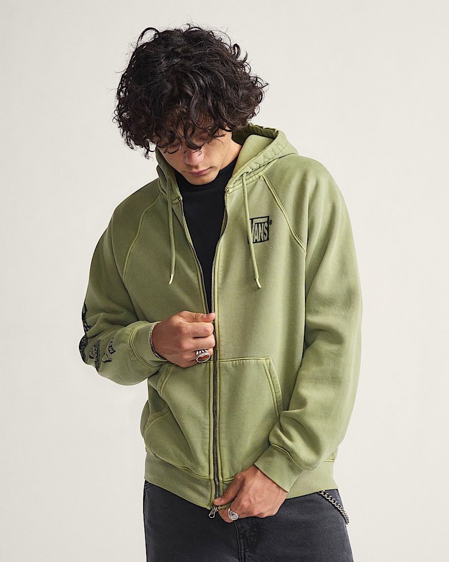 TeamTeam Zip Hoodie VANS Loden Green ALT1