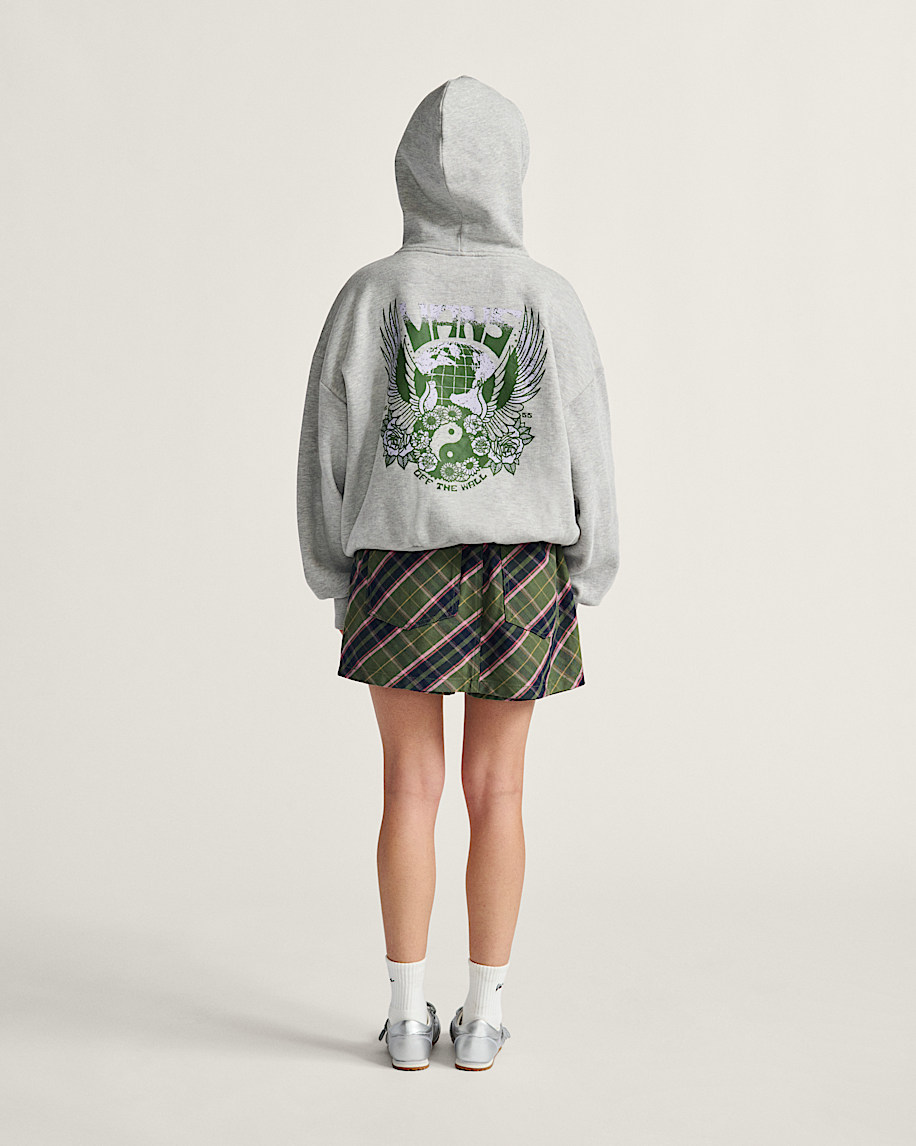 Sirelle Wrap Mini Skort VANS Pine Forest Green  Dawn Pink ALT3