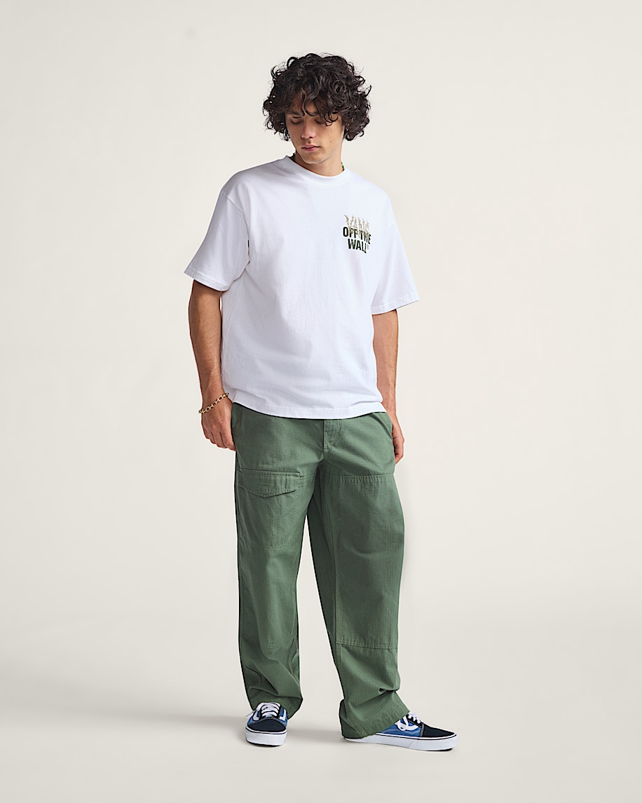 Skate Loose Cargo Pants by Atiba Jefferson VANS Atiba Pine Forest Green ALT3