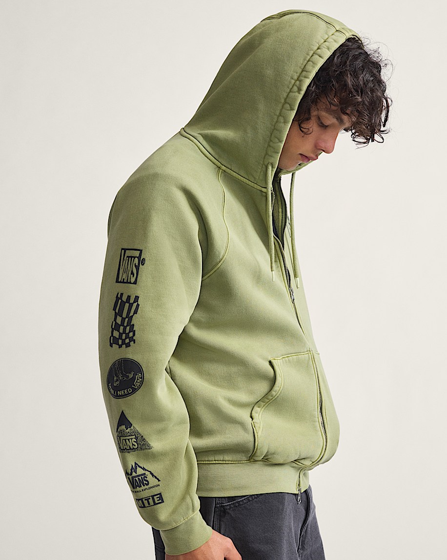TeamTeam Zip Hoodie VANS Loden Green ALT3