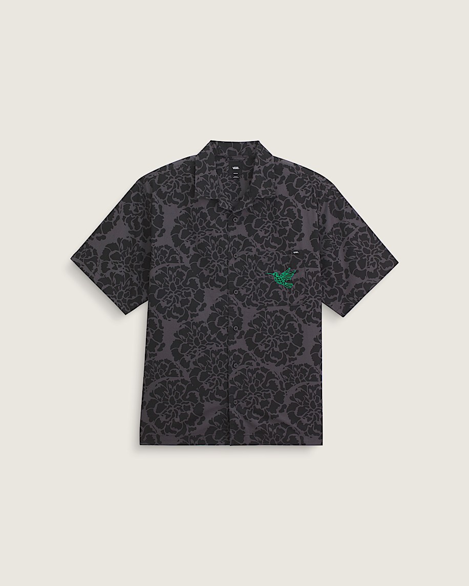 Dia de los Muertos Colibri Floral Shirt - 1