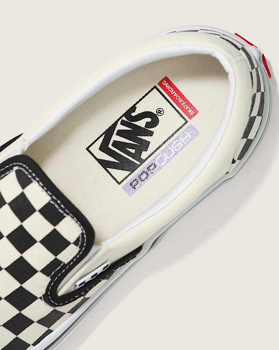 Skate SlipOn Checkerboard Shoe VANS Checkerboard Black  Off White ALT5