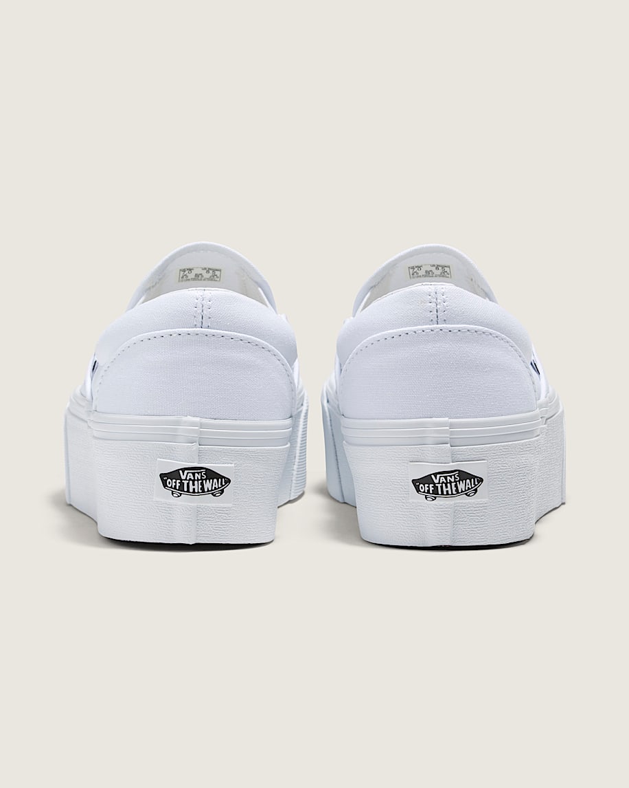 Classic SlipOn Platform Shoe VANS White ALT3