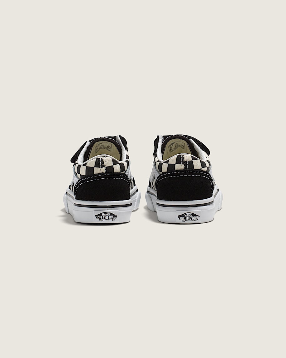 Toddler Old Skool V Checkerboard Shoe VANS Checkerboard Black  White ALT3