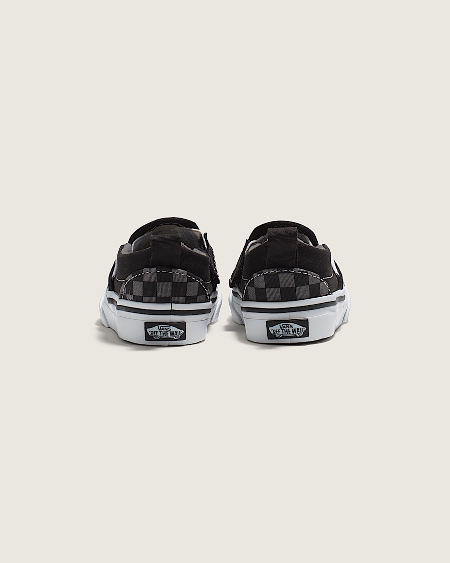 Toddler Classic SlipOn V Checkerboard Shoe VANS Black  Pewter Grey ALT3