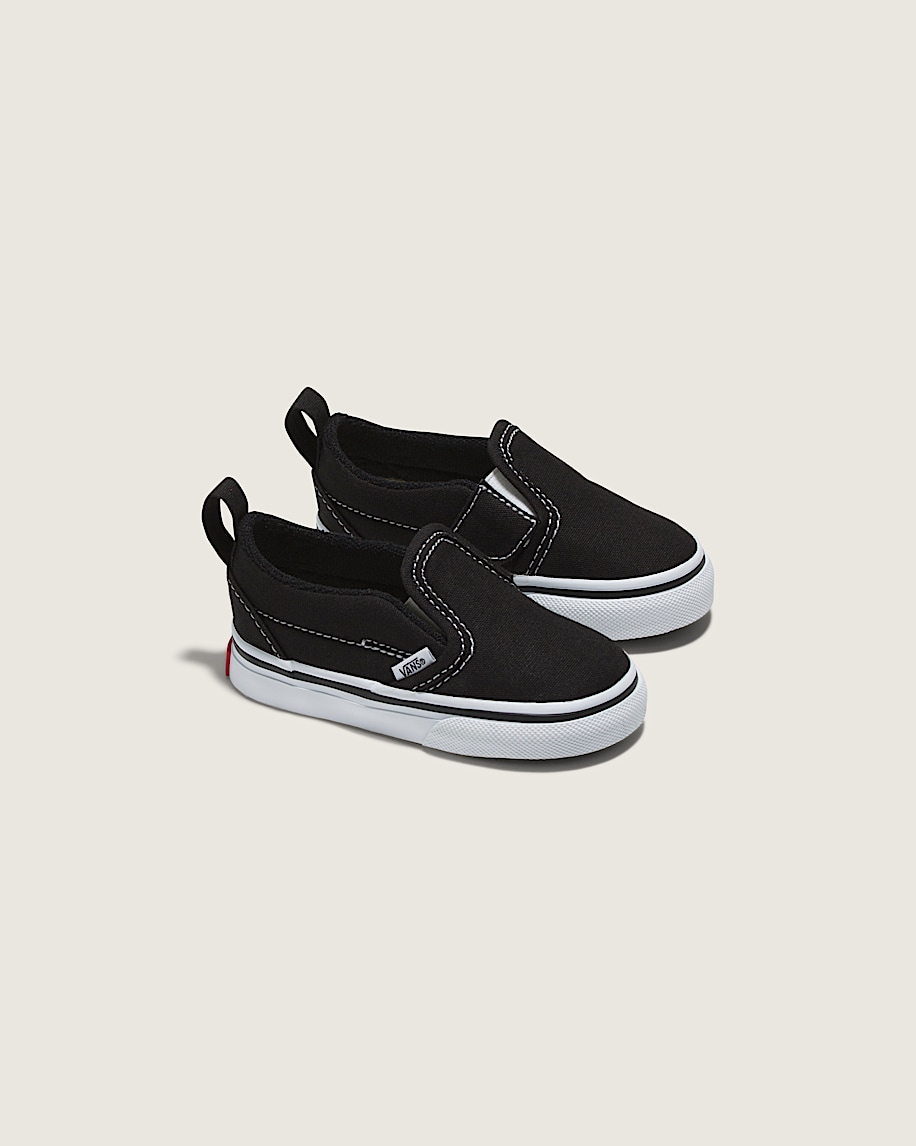 Toddler Classic SlipOn V Shoe VANS Black  True White ALT1
