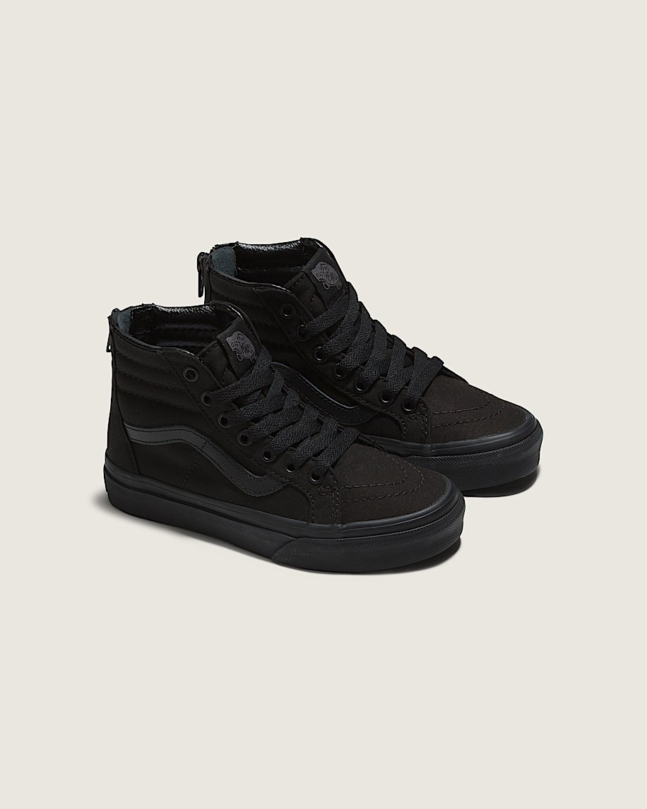Little Kids Sk8-Hi Zip Checkerboard Shoe in Checkerboard Black