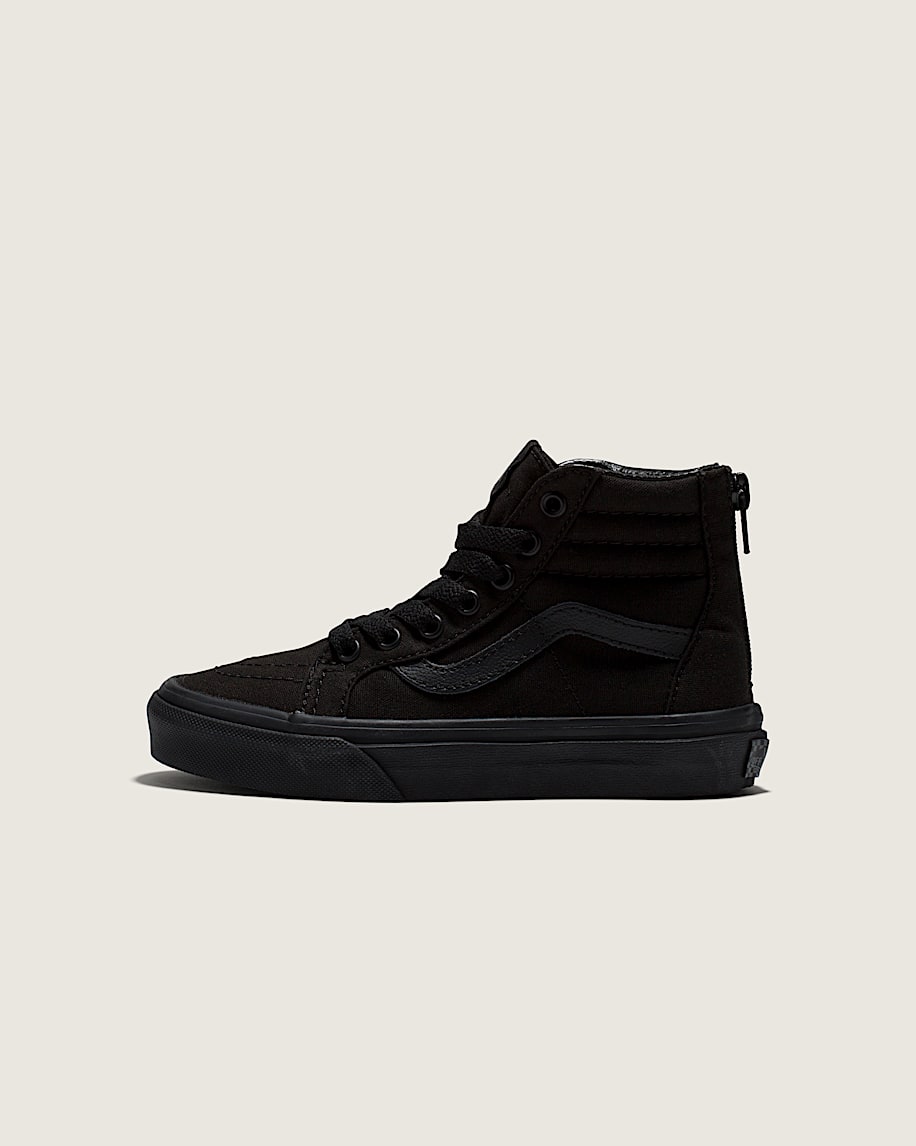 Little Kids Sk8Hi Zip Checkerboard Shoe VANS Checkerboard Black  Black HERO