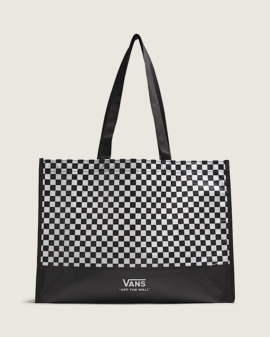 Checkerboard Reusable Tote Bag - 2