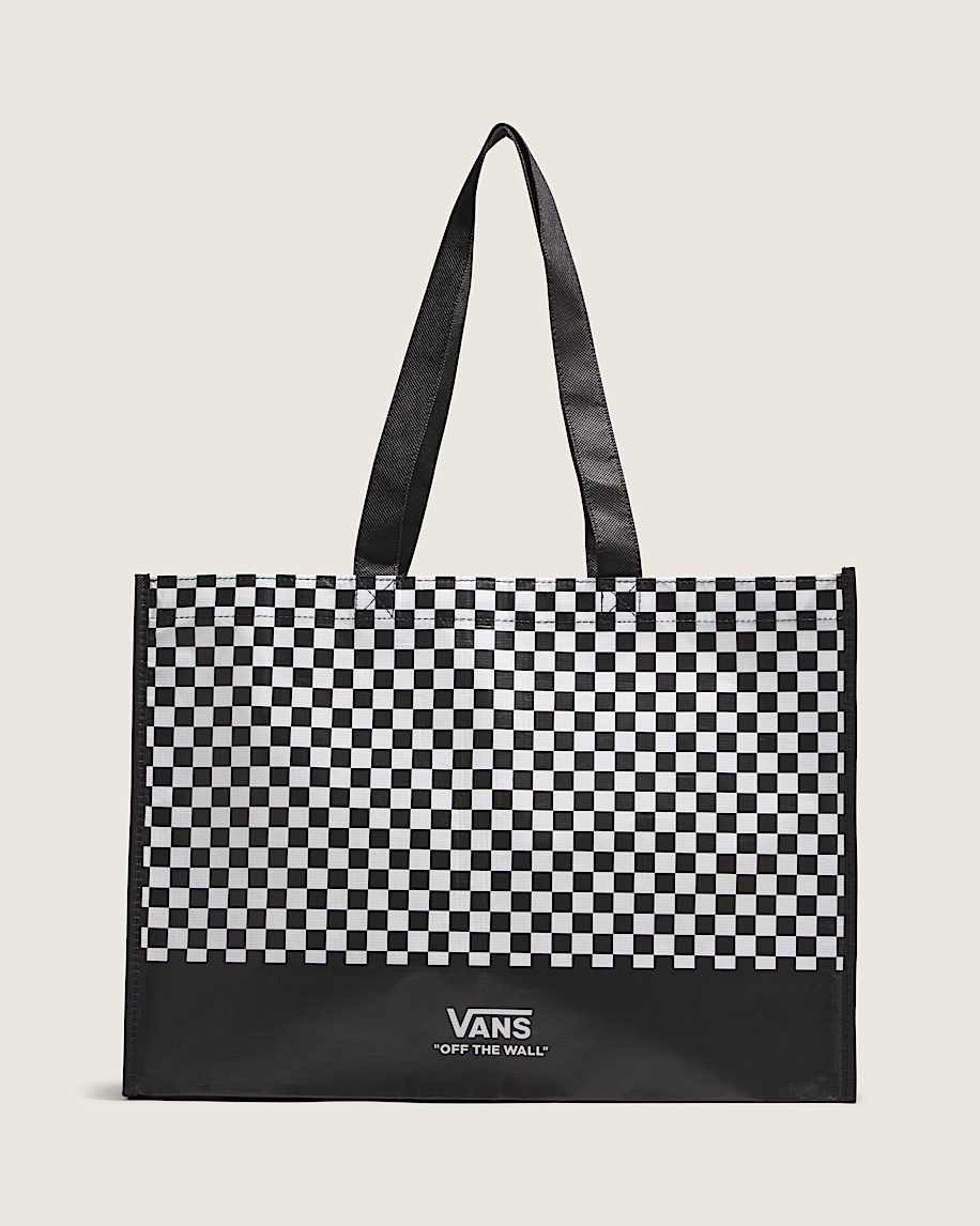 Checkerboard Reusable Tote Bag - 1