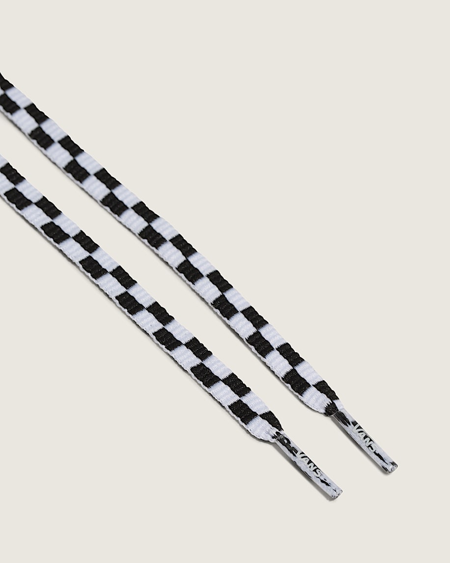 Vans 36 Checkerboard Laces VANS Checkerboard Black  White ALT1
