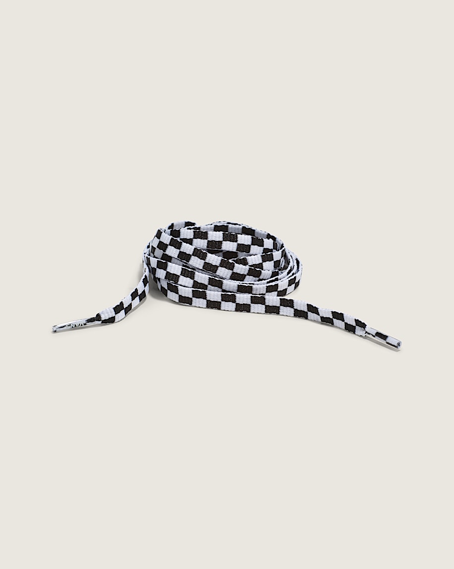 Vans 36 Checkerboard Laces VANS Checkerboard Black  White HERO