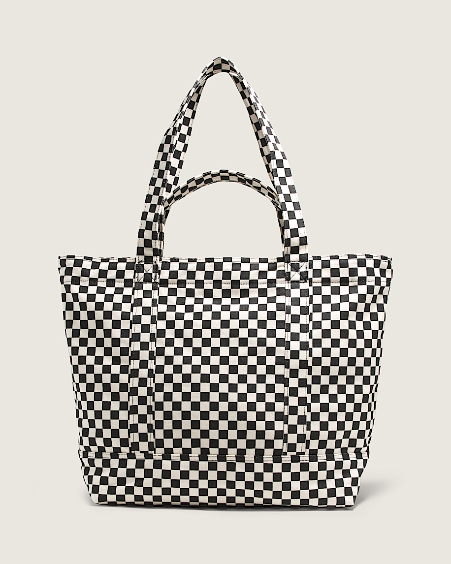 Tell All Zip Tote Bag VANS Checkerboard Black ALT1