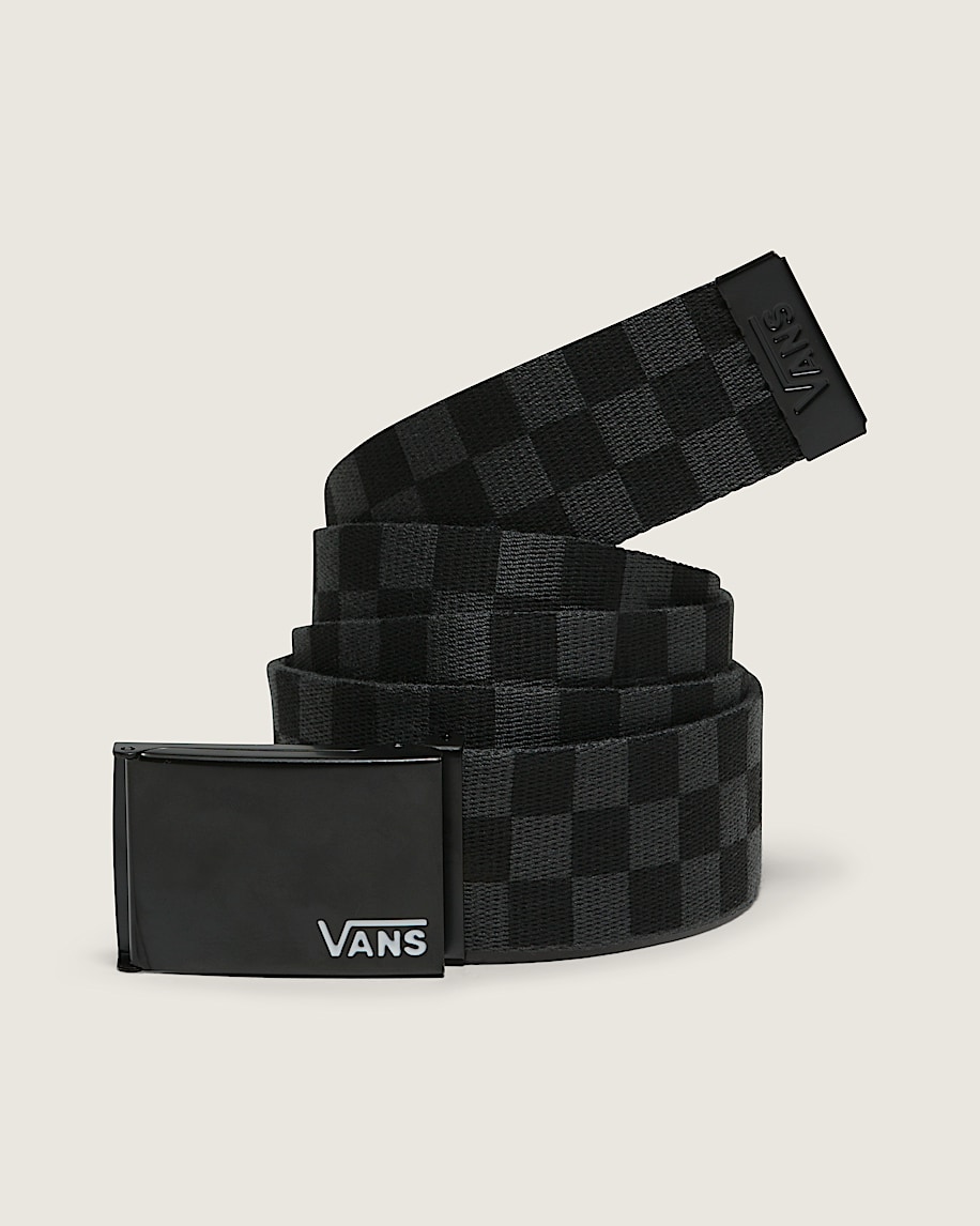 Checkerboard Deppster II Web Belt VANS Charcoal Black HERO
