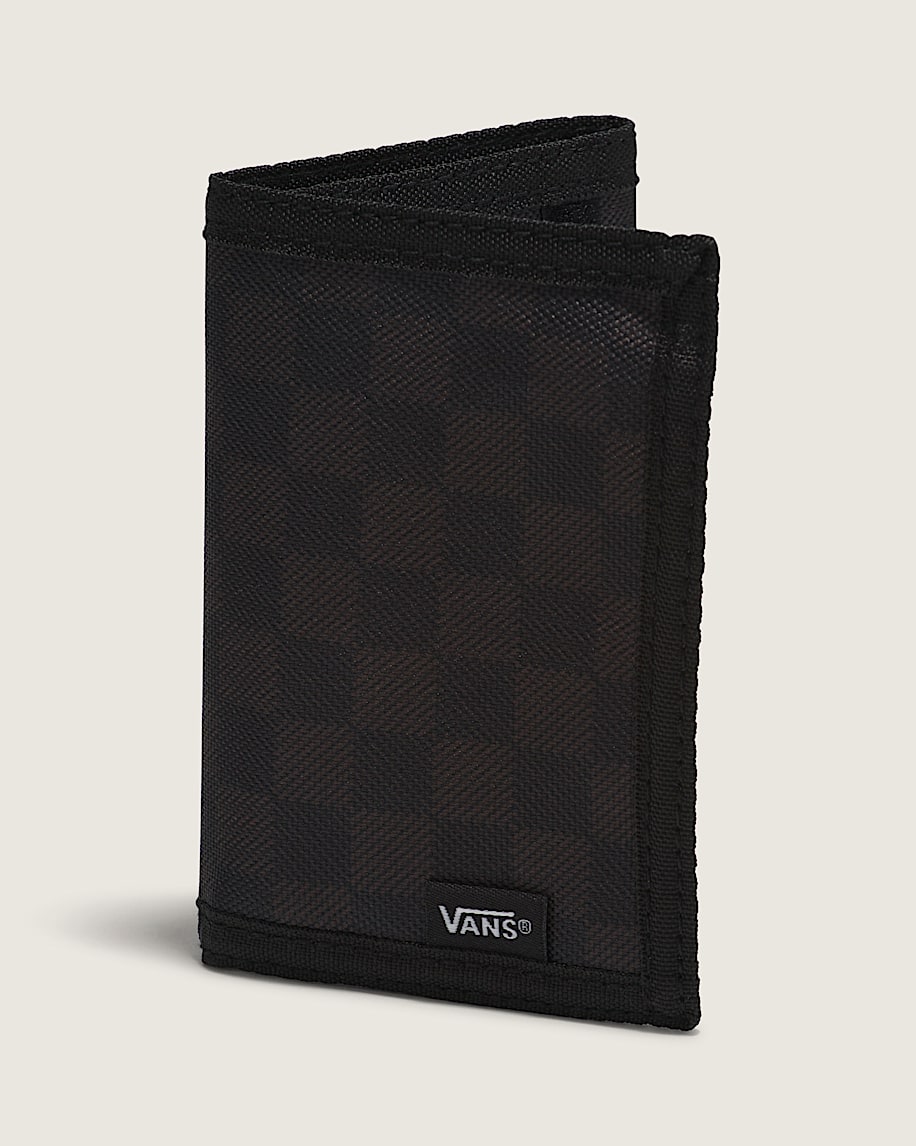 Slipped Trifold Wallet VANS Black  Charcoal Grey HERO