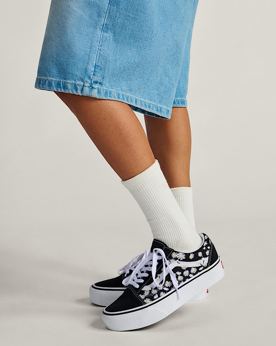 Old Skool Platform Shoe VANS Black  White ALT5