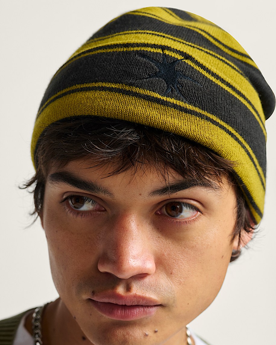 Skate Blurry Stripe Beanie VANS Black ALT2