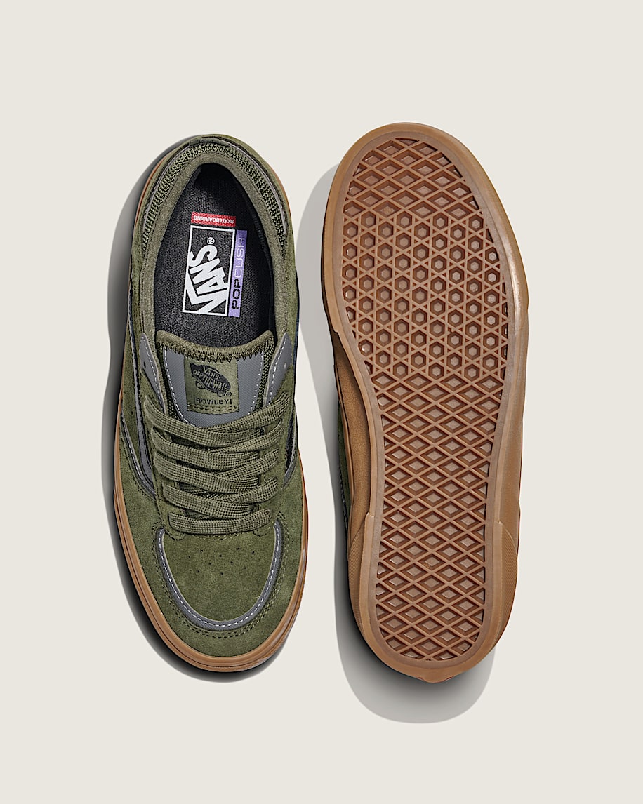 Skate Rowley Shoe in Green / Gum | Vans