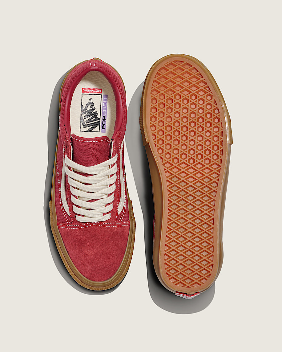 Chaussure Skate Old Skool VANS Rouge  Gum ALT2