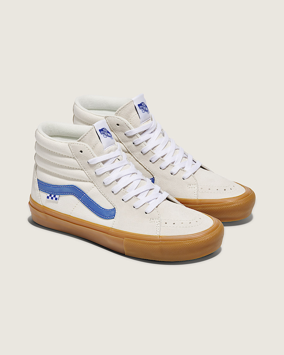 Skate Sk8Hi Shoe VANS White  Blue  Gum ALT1