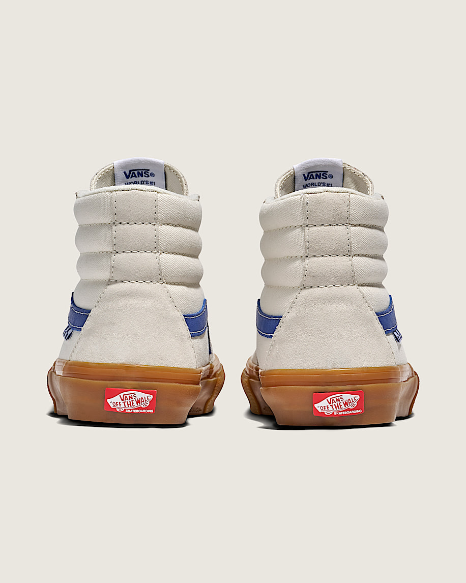 Skate Sk8Hi Shoe VANS White  Blue  Gum ALT3