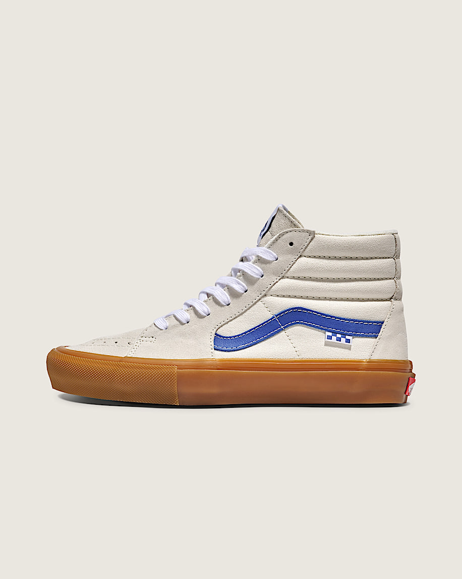 Skate Sk8Hi Shoe VANS White  Blue  Gum HERO