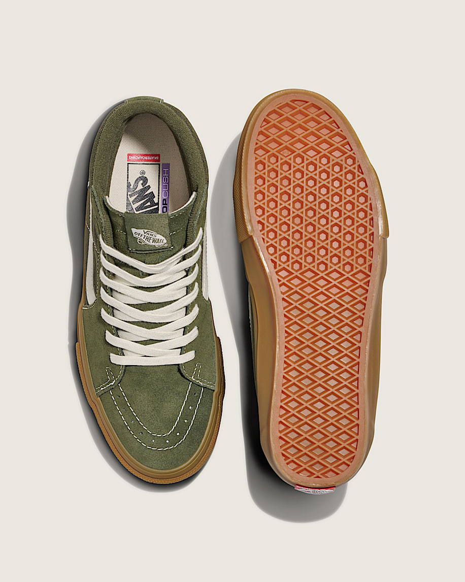 Skate Sk8Hi Shoe VANS Grape Leaf Green  Gum ALT2