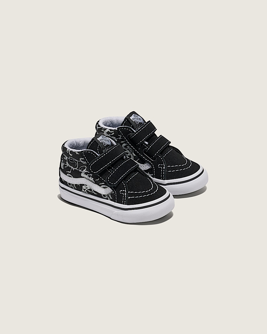 Toddler Sk8Mid Reissue V Skeletons Shoe VANS Black ALT1