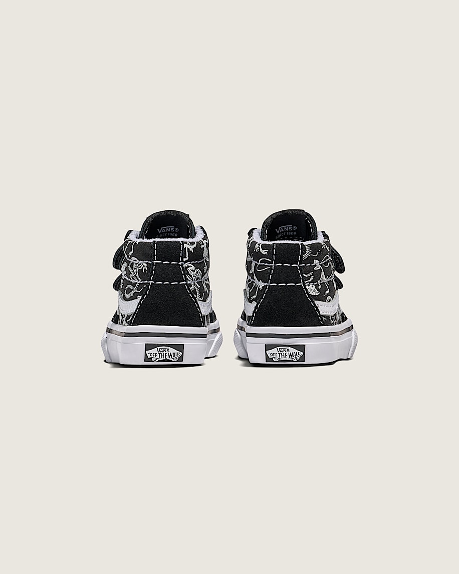 Toddler Sk8Mid Reissue V Skeletons Shoe VANS Black ALT3