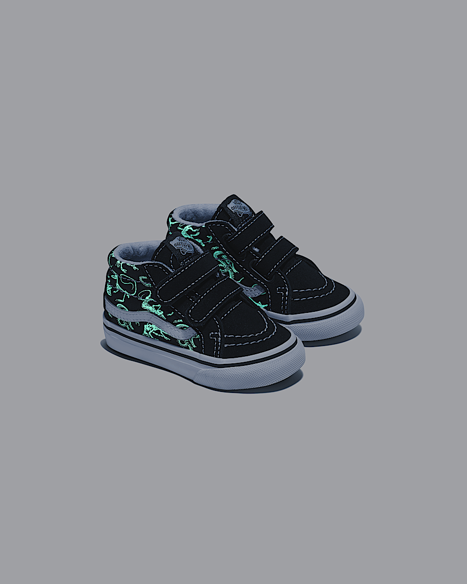 Toddler Sk8-Mid Reissue V Skeletons Shoe - 5