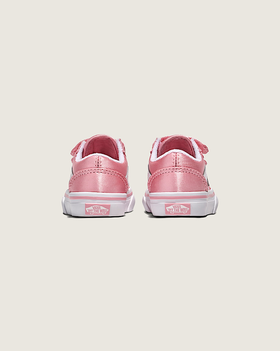 Toddler Old Skool V Satin Shoe VANS Pink ALT3