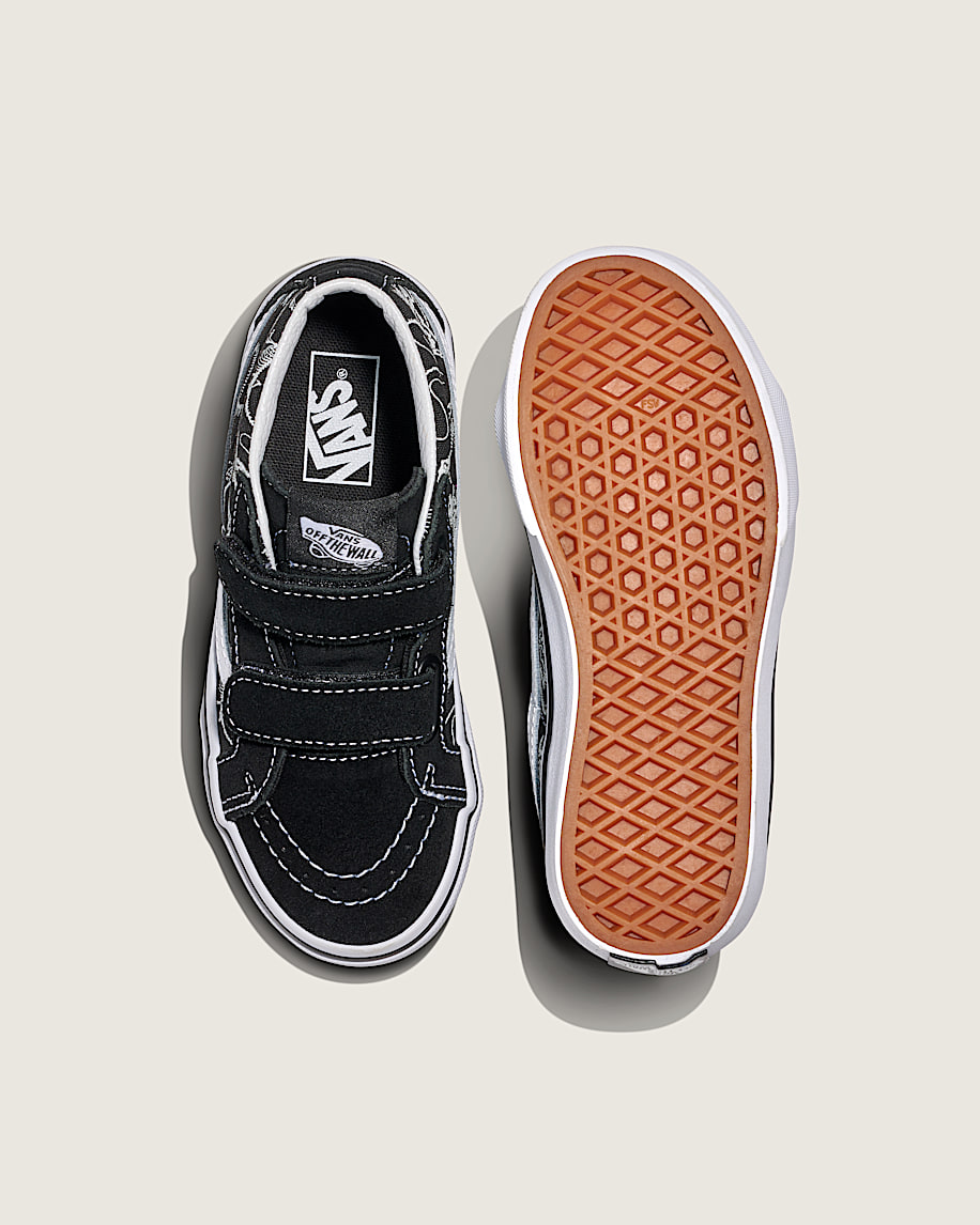 Little Kids Sk8Mid Reissue V Skeleton Shoe VANS Black ALT2