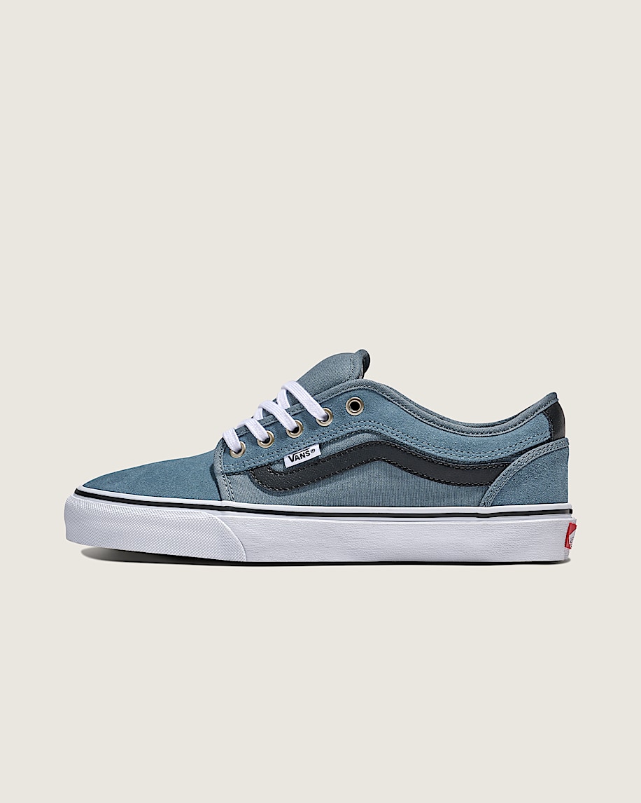 Skate Chukka Low Sidestripe Shoe VANS Slate Blue  Navy HERO