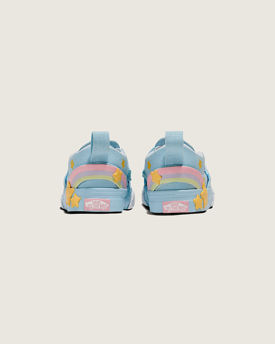 Toddler Classic SlipOn V Shoe VANS Blue  Yellow  Rainbow ALT3