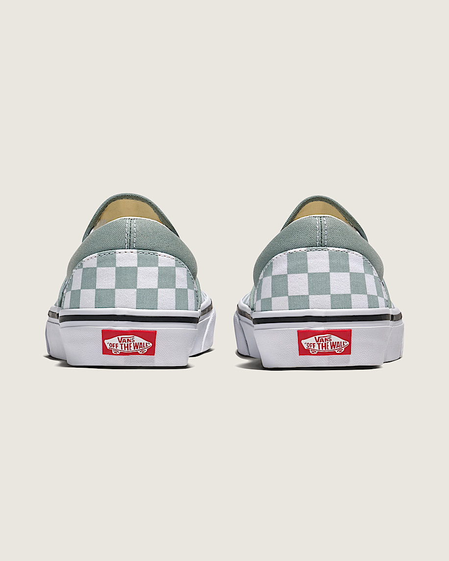 Classic SlipOn Checkerboard Shoe VANS Pure Grey  White ALT3