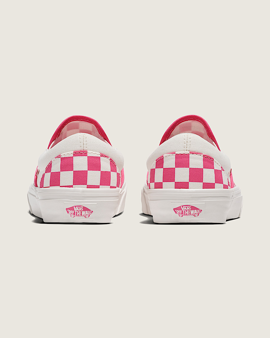 Classic SlipOn Checkerboard Shoe VANS Honeysuckle Pink  White ALT3