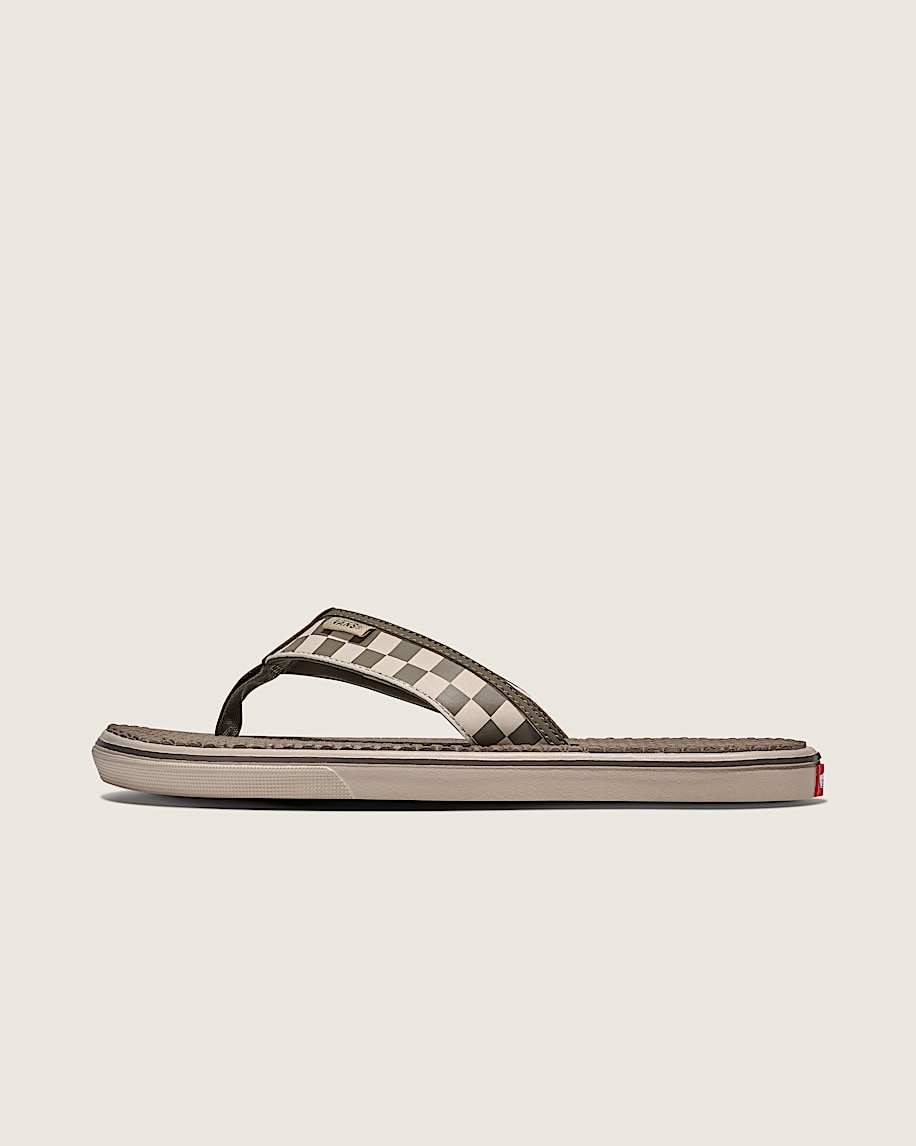 La Costa Checkerboard Lite Sandal VANS Bungee Cord Brown HERO