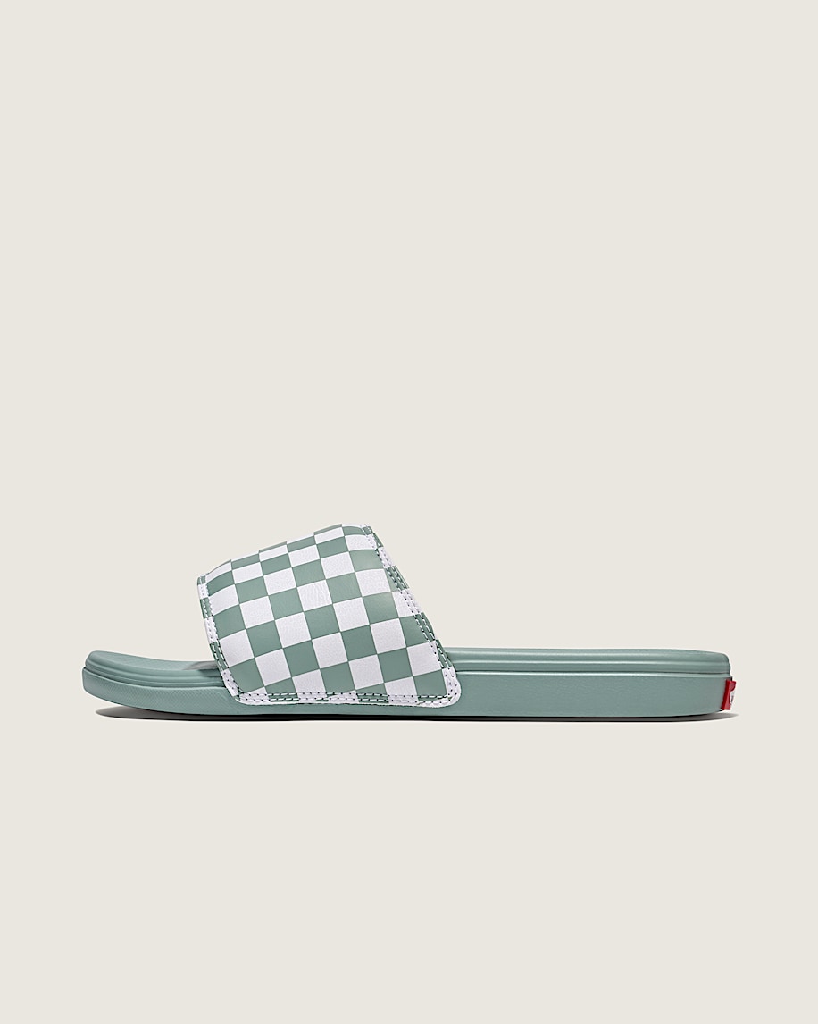 La Costa Checkerboard SlideOn Sandal VANS Iceberg Green  White HERO