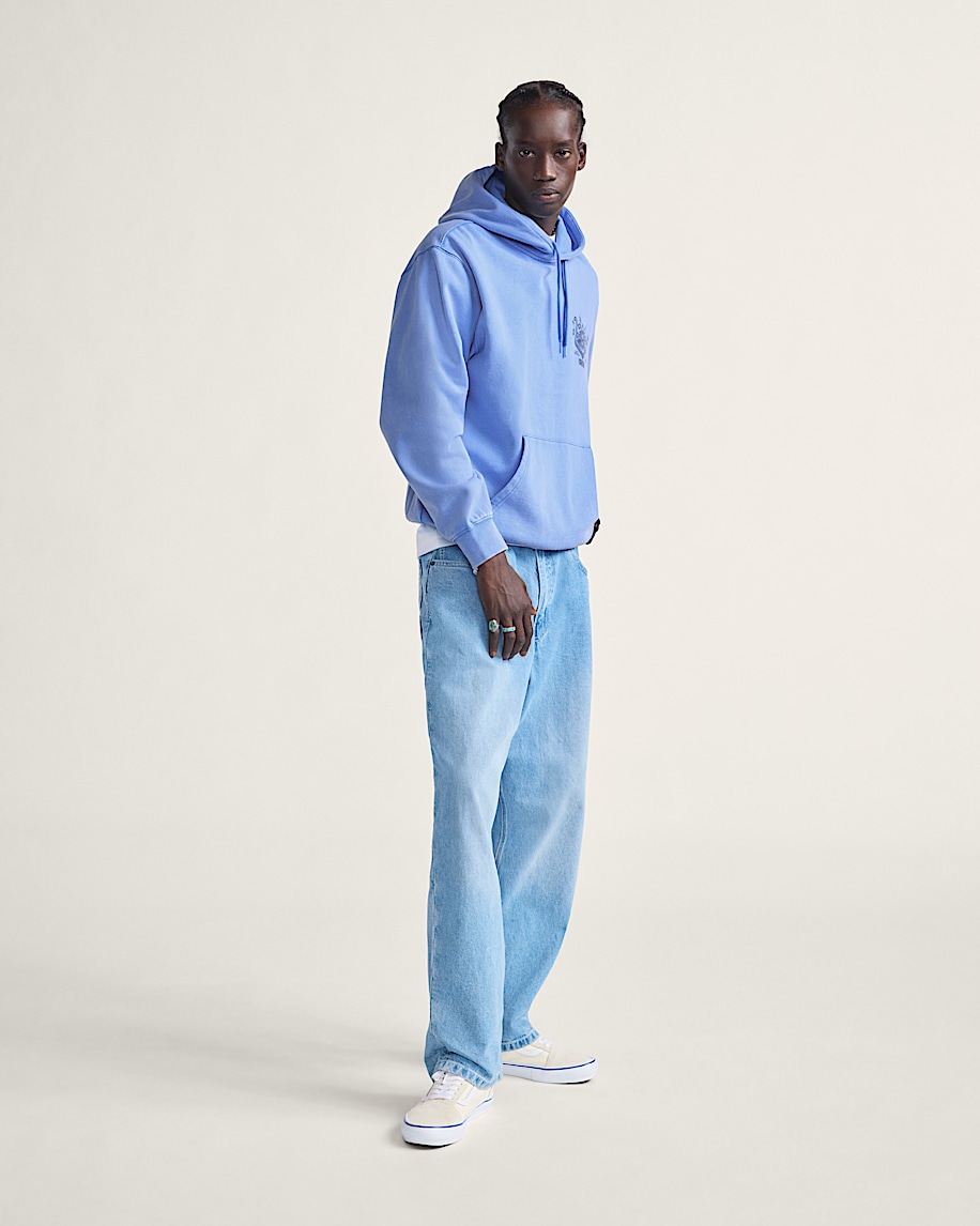 Scratched Records Pullover Hoodie en Tranquil Blue | Vans CA