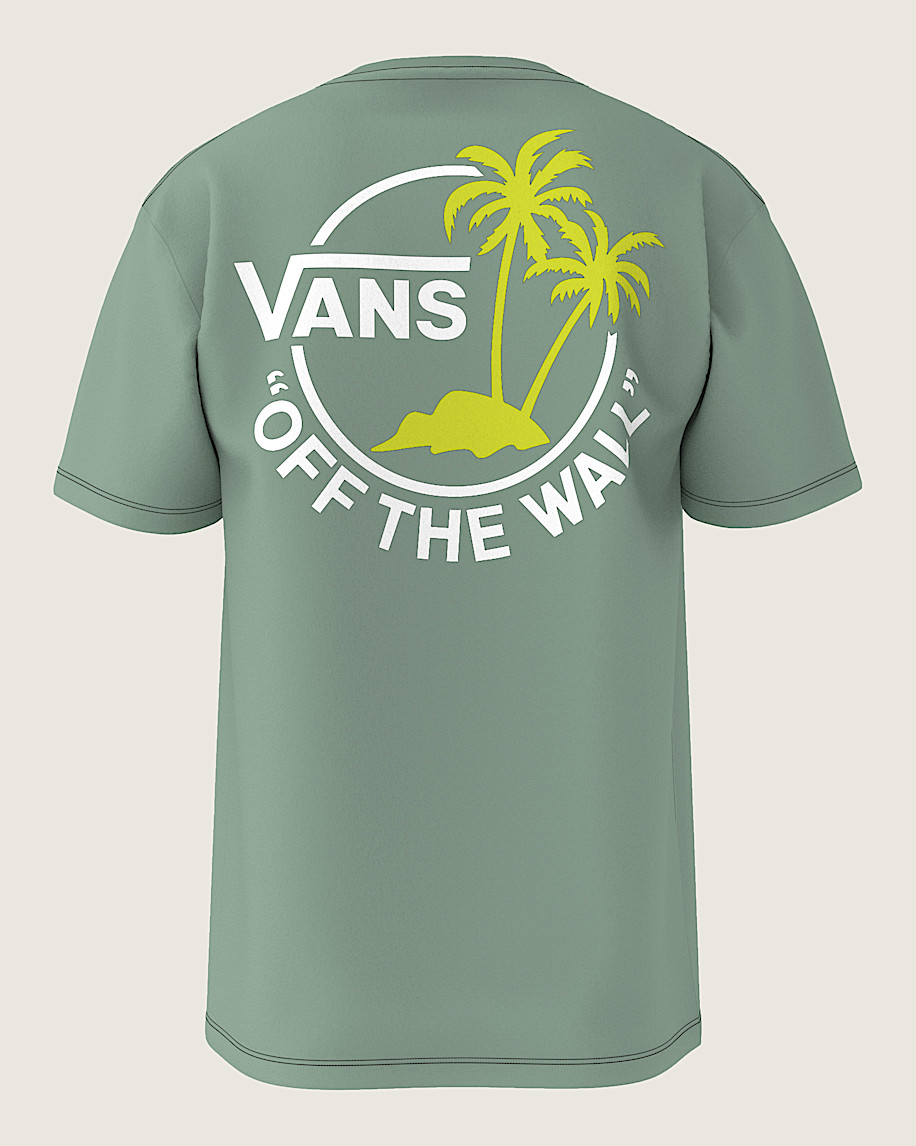 Classic Mini Dual Palm TShirt VANS Iceberg Green HERO